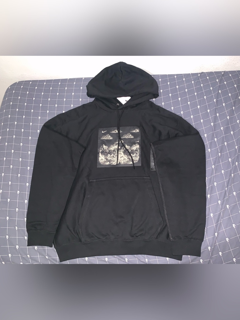 Nike Solo Swoosh Pullover Fleece Hoodie Black HV4114-010 Size: Medium